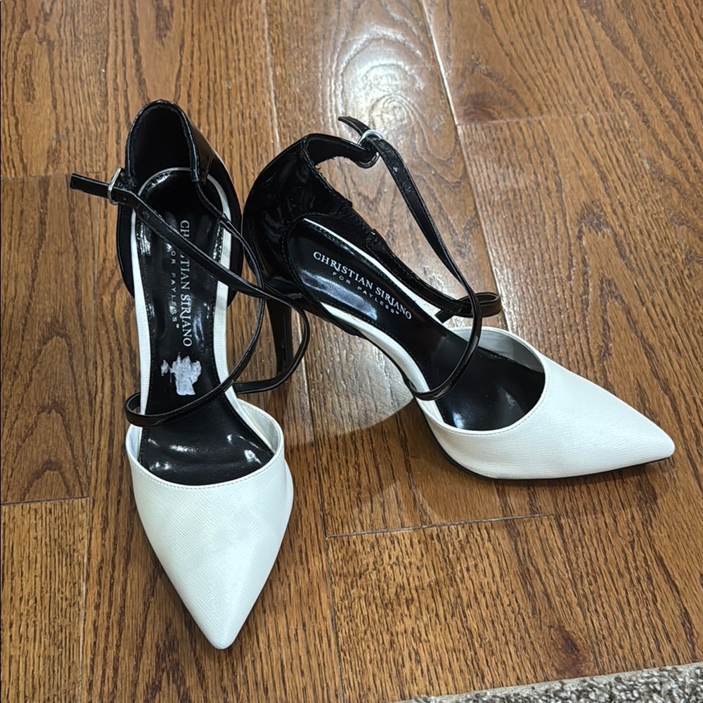 Christian Siriano Black and White Women's Heels